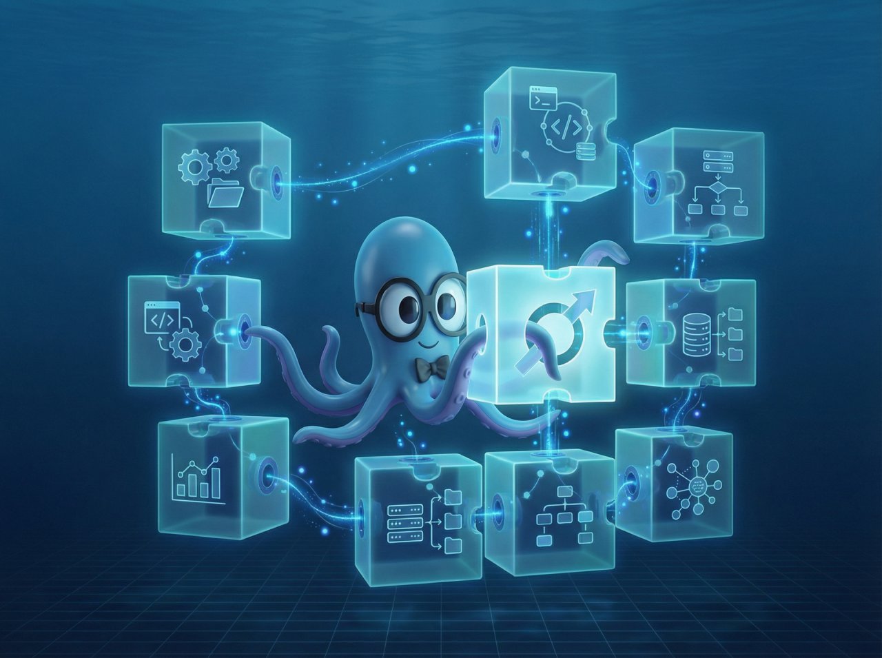 Vurbie octopus solving a Punchout data puzzle